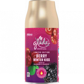 Glade Berry Winter Kiss automatic air freshener with the scent of blackberries and cranberries, refill spray 269 ml