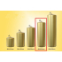 Lima Candle smooth metal gold cylinder 80 x 250 mm 1 piece