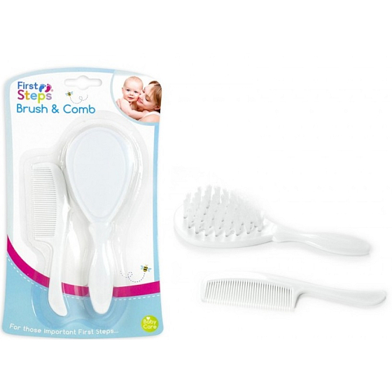 First Steps Hairbrush and comb for children 2 pieces, set