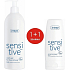 Ziaja Sensitive Skin creamy washing gel for sensitive skin 400 ml + Sensitive Skin enzymatic peeling for sensitive skin 60 ml, duopack