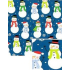 Nekupto Christmas gift wrapping paper 70 x 500 cm Blue snowmen