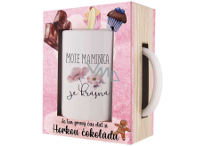 Bohemia Gifts My mother is beautiful ceramic mug 350 ml + hot chocolate 27g, gift set for women