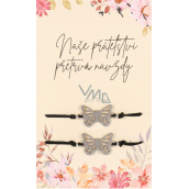 Albi Gift jewelry duo bracelets Friendship, Butterfly symbol for the beginning of a spiritual journey 2 pieces
