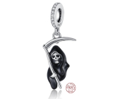 Charm Sterling silver 925 Death with Scythe, Halloween bracelet pendant