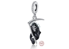 Charm Sterling silver 925 Death with Scythe, Halloween bracelet pendant
