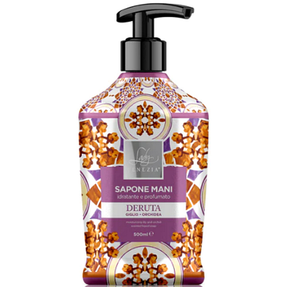 Lady Venezia Deruta Giglio & Orchid - Lily and Orchid liquid soap 500 ml dispenser