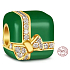 Sterling silver 925 Gift - package green, anniversary bracelet bead