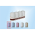 Lima Frost effect candle light purple cylinder 40 x 70 mm 4 pieces