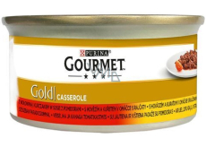 Gourmet Gold Casserole pate with beef, chicken and tomatoes canned for adult cats 85 g