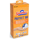 Spontex Protect 100 Disposable, hypoallergenic, powder-free, vinyl, size L, box of 100