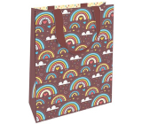 Nekupto Gift paper bag 11 x 17,5 x 8 cm Rainbow