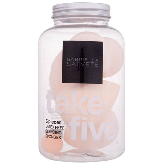 Gabriella Salvete Take Five soft sponge for comfortable make-up application beige 5 pieces