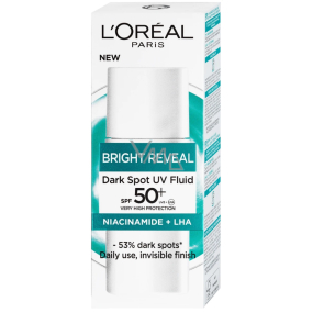Loreal Paris Bright Reveal SPF 50+ dark spot correcting daily fluid 50 ml