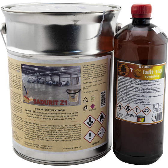 HB-Lak Sadurit Z1 anti-slip paint for concrete, gray, 4 kg + hardener Telalit 1 kg