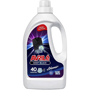 Avrilé Deep Black laundry gel for dark clothes, 40 washes 1.5 l