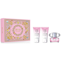 Versace Bright Crystal Eau de Toilette 50 ml + Body Lotion 50 ml + Shower Gel 50 ml, Gift Set for Women