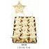 Sisal star for hanging 10 cm, 15 pieces
