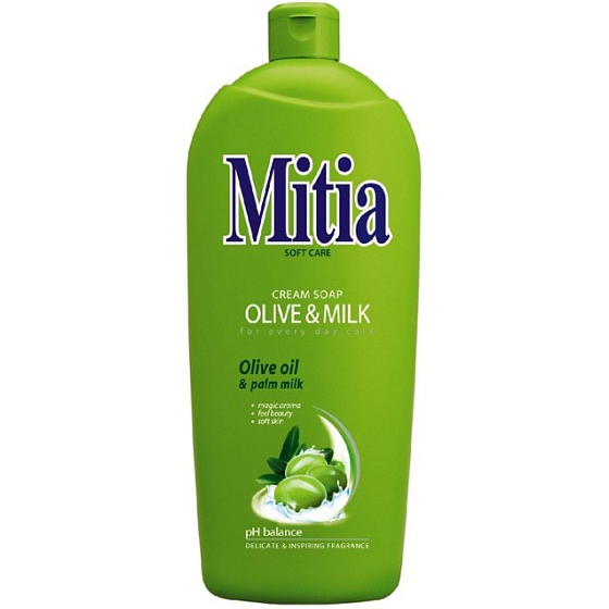 Mitia Olive & Milk liquid soap refill 1 l