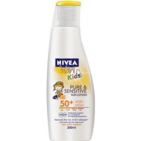 Nivea Sun Kids Pure & Sensitive OF50 + suntan lotion for children 200 ml