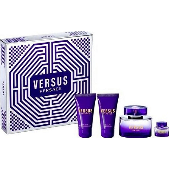 Versace Versus eau de toilette 50 ml + eau de toilette 3.5 ml + shower gel 50 ml + body lotion 50 ml, gift set