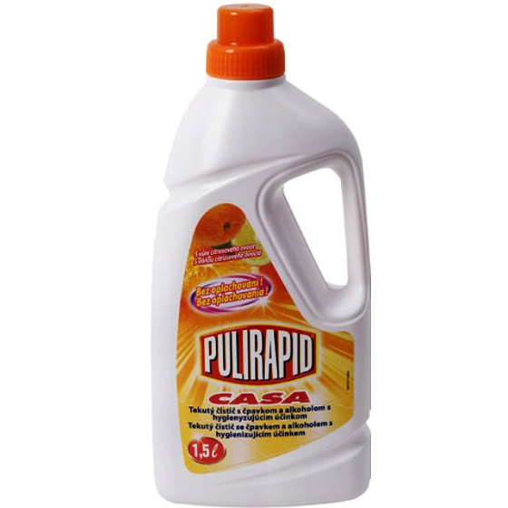 Pulirapid Casa Agrumi with citrus fruit scent universal liquid cleaner with ammonia and alcohol for all home washable surfaces 1.5 l