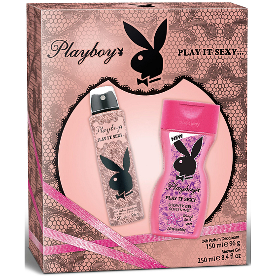 Playboy Play It Sexy deodorant spray for women 150 ml + shower gel 250 ml, gift set