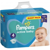 Pampers Active Baby Dry 4 Maxi 9-14 kg disposable diapers 76 pieces