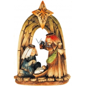 Nativity scene colored arch 20 x 15 cm