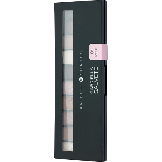 Gabriella Salvete Palette 10 Shades eyeshadow palette with mirror and applicator 01 Rose 12 g
