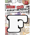 EP Line Forget me sticky note pad letter F