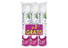 Cleanic Natural Beauty Pure Effect Soft Touch odličovací tampony 3 x 120 kusů