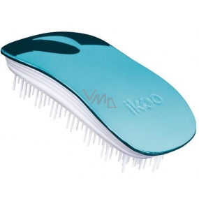 Ikoo Home Metallic Hair brush according to Chinese medicine metallic turquoise-white