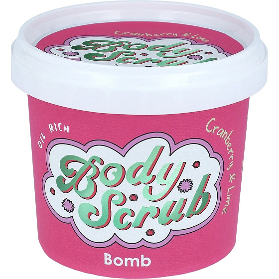Bomb Cosmetics Cranberry and Lime Natural shower body peeling 365 ml