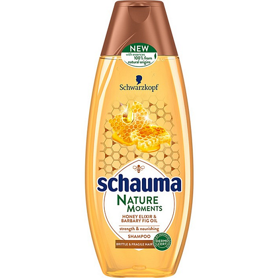 Schauma Nature Moments Honey Elixir and Mexican Prickly Pear Oil for Regeneration and Strength Hair Shampoo 250 ml