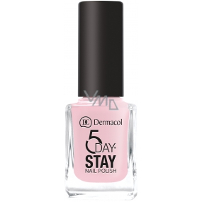 Dermacol 5 Day Stay Long-lasting nail polish 06 First Kiss 11 ml