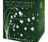 English Soap Lily of the valley from the valley soy scented candle 170 ml, burns for up to 35 hours