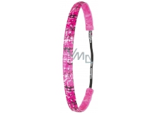 Ivybands Protiskluzová čelenka do vlasů růžová vášeň, unisex, 1,6 cm