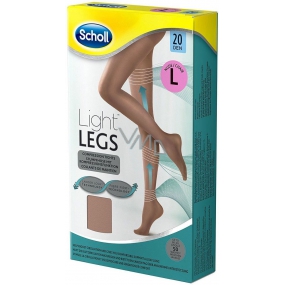 Scholl Light Legs Compression tights L brown 20 days help prevent the feeling of fatigue in the legs and reduce the feeling of heavy legs