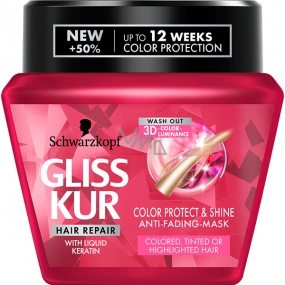 Gliss Kur Ultimate Color regenerating mask for colored, toned and highlighted hair, prevents color fading 300 ml