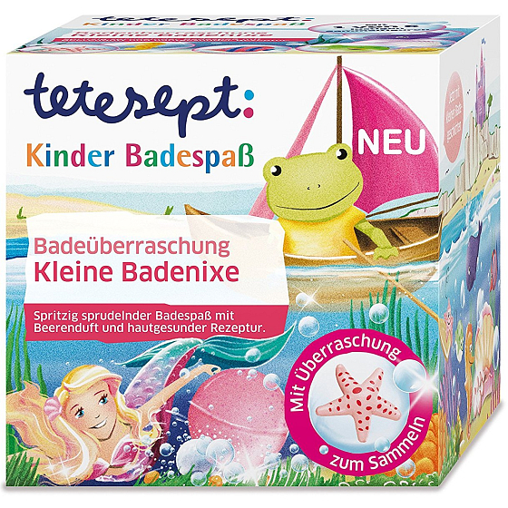 Tetesept Little Mermaid bath bomb for children 140 g