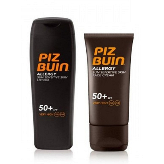 Piz Buin Allergy SPF50 sunscreen prevents sun allergy 200 ml + Allergy SPF50 sunscreen prevents sun allergy 50 ml