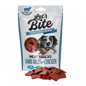 Brit Lets Bite Lamb squares with chicken supplementary food for dogs 80g