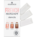 Essence French Manicure Stencils nail templates 01 Walk The Line 60 pieces