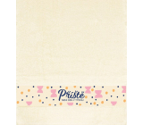Albi Towel "Next Time is Not a Day of the Week" Beige 90 x 50 cm