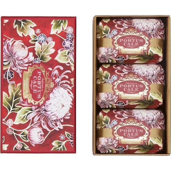Castelbel Noble Red - Flower Garden toilet soap 3 x 150 g, cosmetic set for women