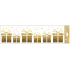 Window film without adhesive stripes with gold embossing gifts 64 x 15 cm