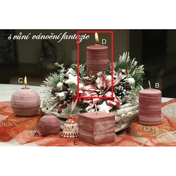 Lima Wellness Christmas fantasy aroma candle cylinder 60 x 120 mm 1 piece