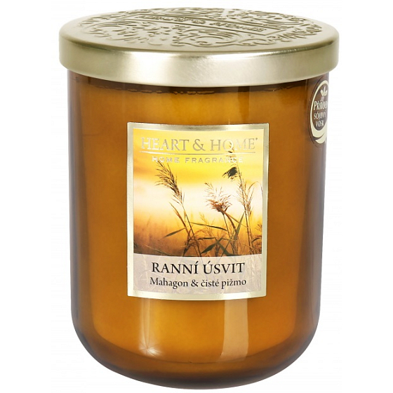 Heart & Home Morning Dawn soy scented candle large burns up to 75 hours 320 g