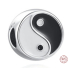 Sterling silver 925 Yin and Yang bead on bracelet symbol