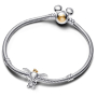 Charm Sterling silver 925 Disney 100. anniversary Dumbo Elephant Bead Bracelet Fairy Tale